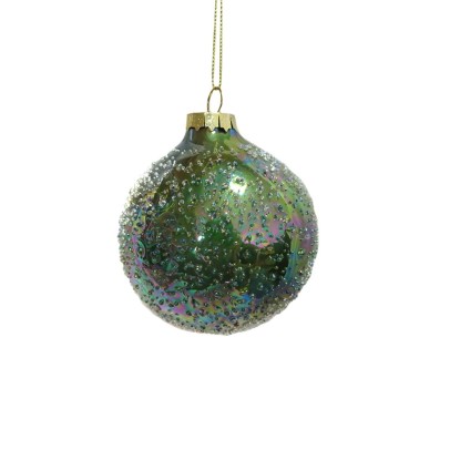 Pallina di Natale in vetro Ø 8 cm verde