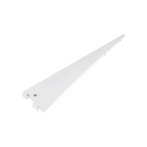 Staffa a U bianca in acciaio (47 cm) per mensole e costruzione di mobili, portata fino a 50 kg.