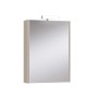 Mobile bagno specchiera contenitore 60 cm 1 anta Sabbia Opaco