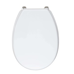 Copriwater ovale Liuto in mdf bianco