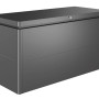 Biohort Loungebox Gr. 160, grigio scuro metallizzato, ideale per riporre articoli da giardino e cuscini.