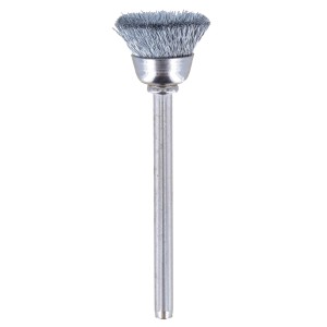 Spazzola metallica Dremel 442, 13 mm per pulizia e lucidatura con miniutensili.
