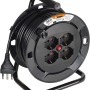Avvolgicavo Bticino 16A 4 prese polivalenti cavo 15 m nero
