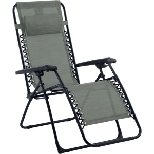 Sedia a sdraio reclinabile con braccioli Longwood verde scuro