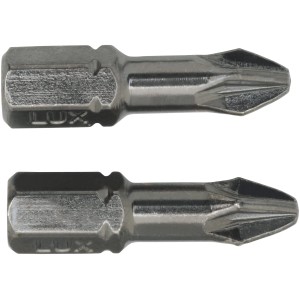Due inserti per avvitatore LUX Torsion a croce PH2 per una trasmissione ottimale della potenza.