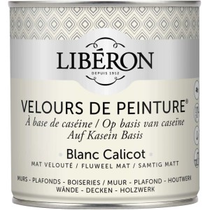 Idropittura lavabile Velours de Peinture Liberon Blanc Calicot 0,5 L