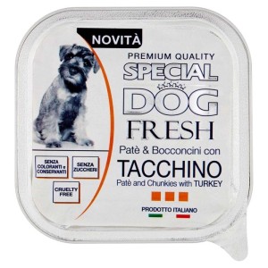 Cibo umido per cani Monge Fresh Paté e Bocconcini tacchino 150 gr