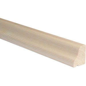 Listello per porta in legno chiaro, bordo arrotondato, accessori per porte.