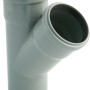 Raccordo a Y semplice Marley HT 45° DN 40/40 per tubi di scarico, grigio.