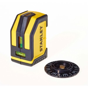 Livella laser Stanley con funzione di livellamento e staffa magnetica per misurazioni precise.