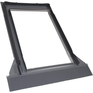 Telaio di raccordo grigio per finestre per tetti.