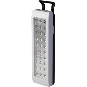 t.b.t. Torce con luci LED, corpo bianco e manico nero.