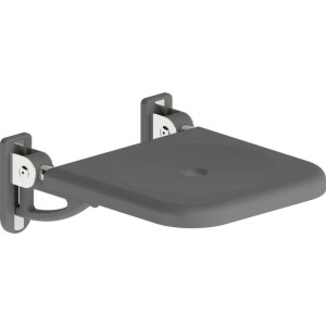 Sedile a parete pieghevole 43x18 cm antracite