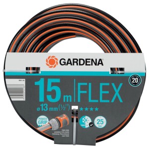 Gardena Comfort Flex tubo da giardino 13mm, 15m, fino a 25 bar. Flessibile e resistente per l'irrigazione del giardino.