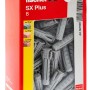 Confezione di tasselli Fischer SX 8x40 in nylon (100 pezzi), adatti per calcestruzzo e muratura.