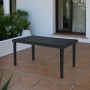 Tavolo da giardino Boheme in materiale ecologico 150x90 cm antracite