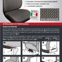 t.b.t. Coprisedile auto "Poncho" antracite, con istruzioni di montaggio.