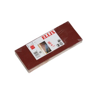Set di strisce abrasive Ellix da 50 pezzi (K40, K80, K120) adatto per legno.