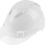 Casco da cantiere bianco LUX con sospensione a 6 punti per una protezione ottimale.
