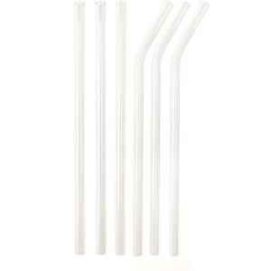 Cannucce di vetro t.b.t., dritte e curve, come idea regalo sostenibile.