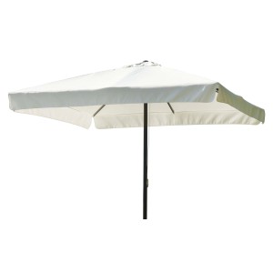 Ombrellone da mercato quadrato bianco t.b.t. per giardino o terrazzo.
