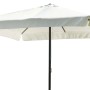 Ombrellone da mercato quadrato bianco t.b.t. per giardino o terrazzo.