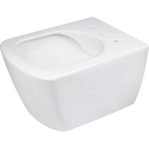 WC sospeso Song a parete senza bordo 37x35 cm bianco