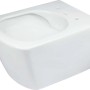 WC sospeso Song a parete senza bordo 37x35 cm bianco