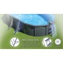 Piscina fuori terra ovale in acciaio antracite Gre 730x375 H 120 cm_5