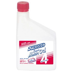 Olio motore per tosaerba, motori a 4 tempi, flacone da 600ml.