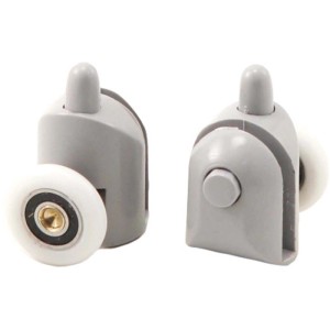 Rulli inferiori sganciabili box doccia vetro 5 mm Idrostile ø23 mm grigio