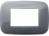 Placca Vimar Arkè Round 4 Moduli Legno Naturale Noce 19684.51