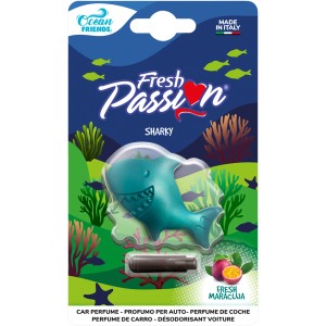 Profumatore auto Fresh Passion Sharky, cura dell'auto.