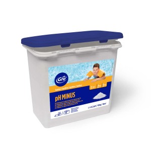 Granulato pH-Minus per la regolazione del pH della piscina.