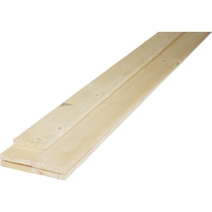 Listelli in legno piallato di colore chiaro, ideali per vari progetti di costruzione e decorazione.