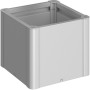 Biohort Belvedere Mini aiuola rialzata, misura 50, argento metallizzato, per giardino, balcone e terrazzo.