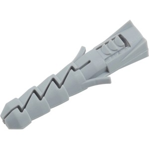Tassello ad espansione grigio LUX, 10x50 mm, set da 8, in plastica, per cemento e mattoni.