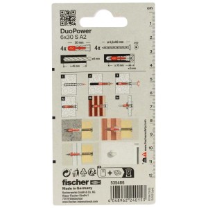Tassello universale Duo Power Ø 6 mm 4 pz