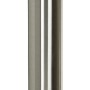 Lampione da giardino t.b.t. moderno in acciaio inox con corpo illuminante bianco.