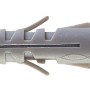 Tassello grigio t.b.t. con vite per fissaggi.