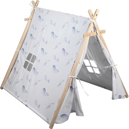 Tenda indiana da gioco Under The Sea motivo balena 120x110x107 cm