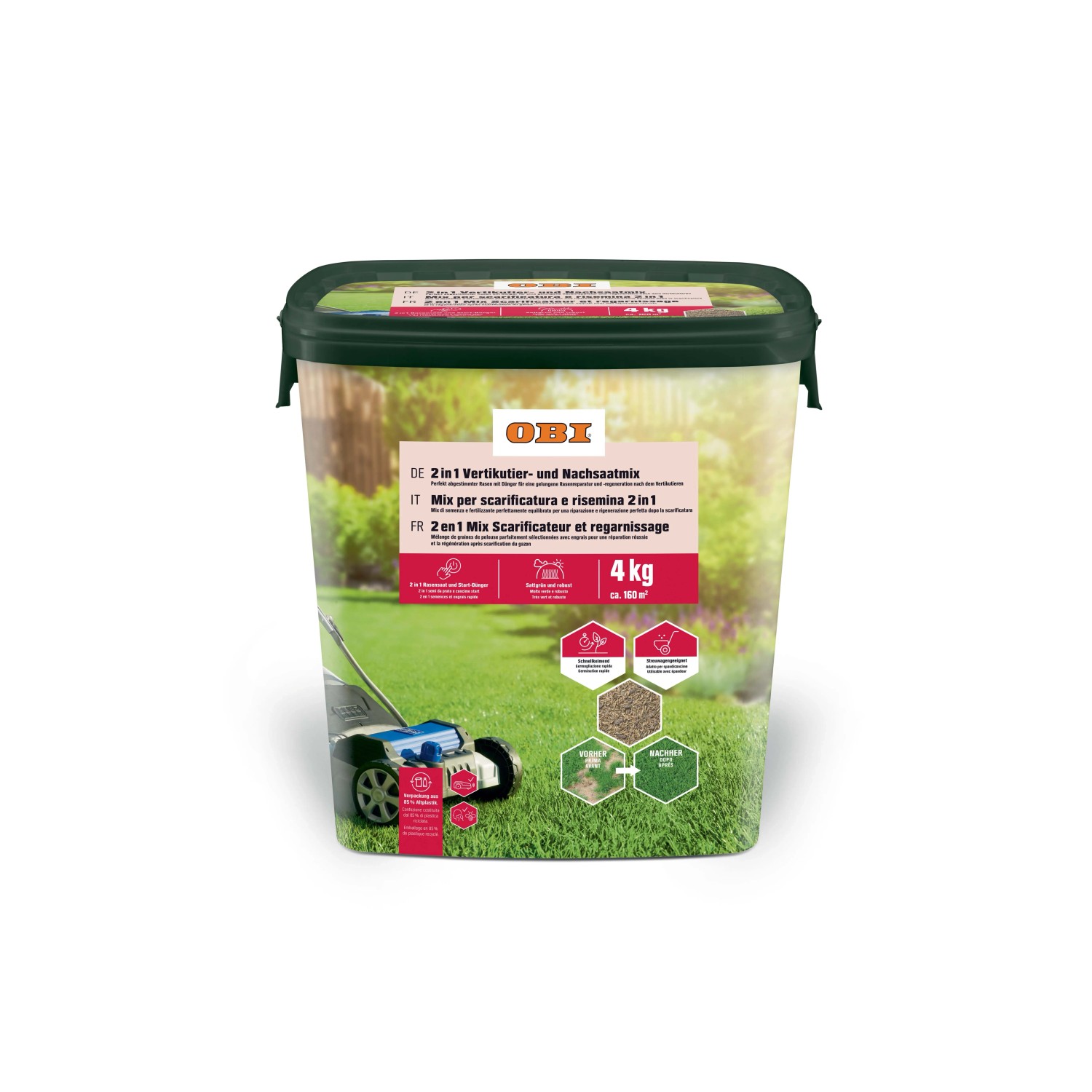 Semi+Concime kit Rigenera prato 1in1 4 kg acquista da OBI