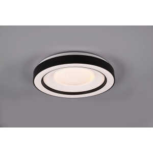 Moderna plafoniera LED Arco con cambio colore RGB ed effetto starlight. Ideale per soggiorno e camere da letto.