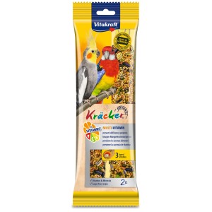 Vitakraft Kräcker per uccelli selvatici, 2 pezzi. Alimento complementare con vitamine e minerali.