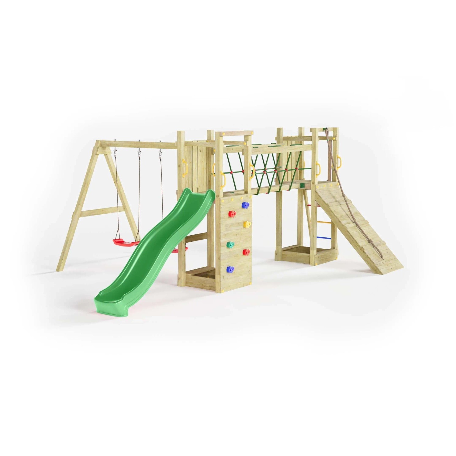 Gioco da giardino Maxi Funny con scivolo e altalene 525x398xh210 cm_2
