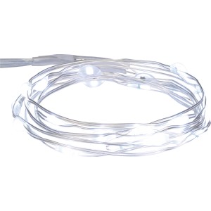 Catena luminosa da interno t.b.t. con piccole luci LED rotonde.