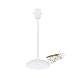 Base per lampada bianca t.b.t. per lampade da tavolo, con cavo e portalampada.