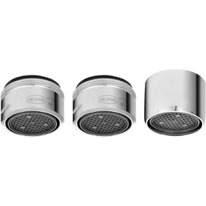 Tre diversi aeratori Rompigetto t.b.t. in cromo.