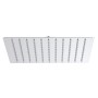 Soffione doccia t.b.t. rettangolare cromato per montaggio a soffitto.