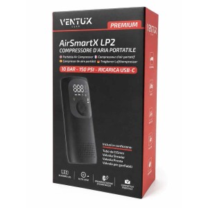 Compressore aria portatile VENTUX Gear AirSmartX LP2 10 bar 150 PSI USB-C